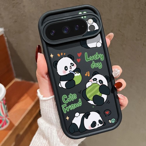 Cute Panda For Google Pixel 9 Pro XL 8 8A ShockProof Soft Silicone Case Cover - Picture 8 of 26