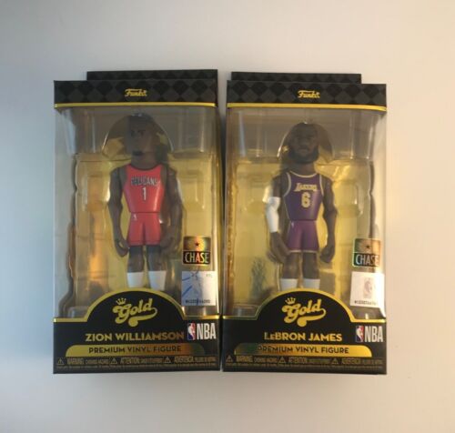 Funko Gold Basketball Series 2 Chase Set of all 6, Steph Curry, Lebron James etc - Picture 5 of 6