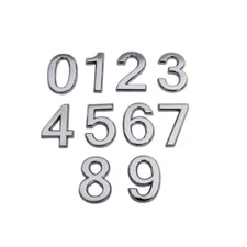 Door Numbers Stick On Stainless Steel House Numbers Modern Plaque Number