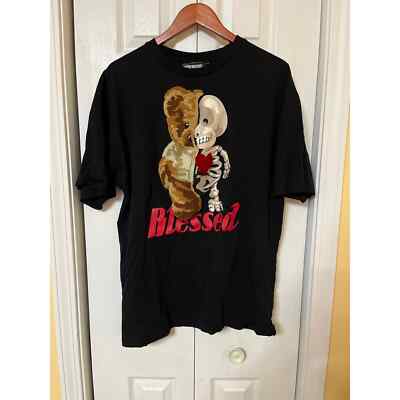 Super Massive Brand T-shirt Bear/Skeleton Embroidery Blessed XL