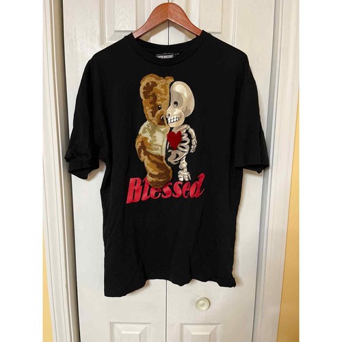 Super Massive Brand T-shirt Bear/Skeleton Embroidery Blessed XL Black  - Picture 1 of 5
