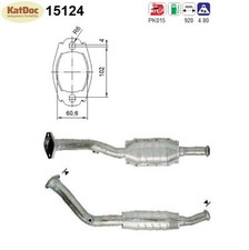 ✅ Katalysator für Citroen Xsara/ZX, Peugeot 306, 1.6/1.8, Euro 1