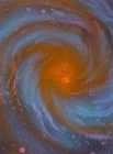 Galaxy: You Are Here Aceo Atc Ooak 3.5 x 2.5 Original