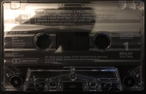 MICA PARIS - WHISPER A PRAYER - Cassette Album - 1993 - TESTED - Very Good - Picture 3 of 3