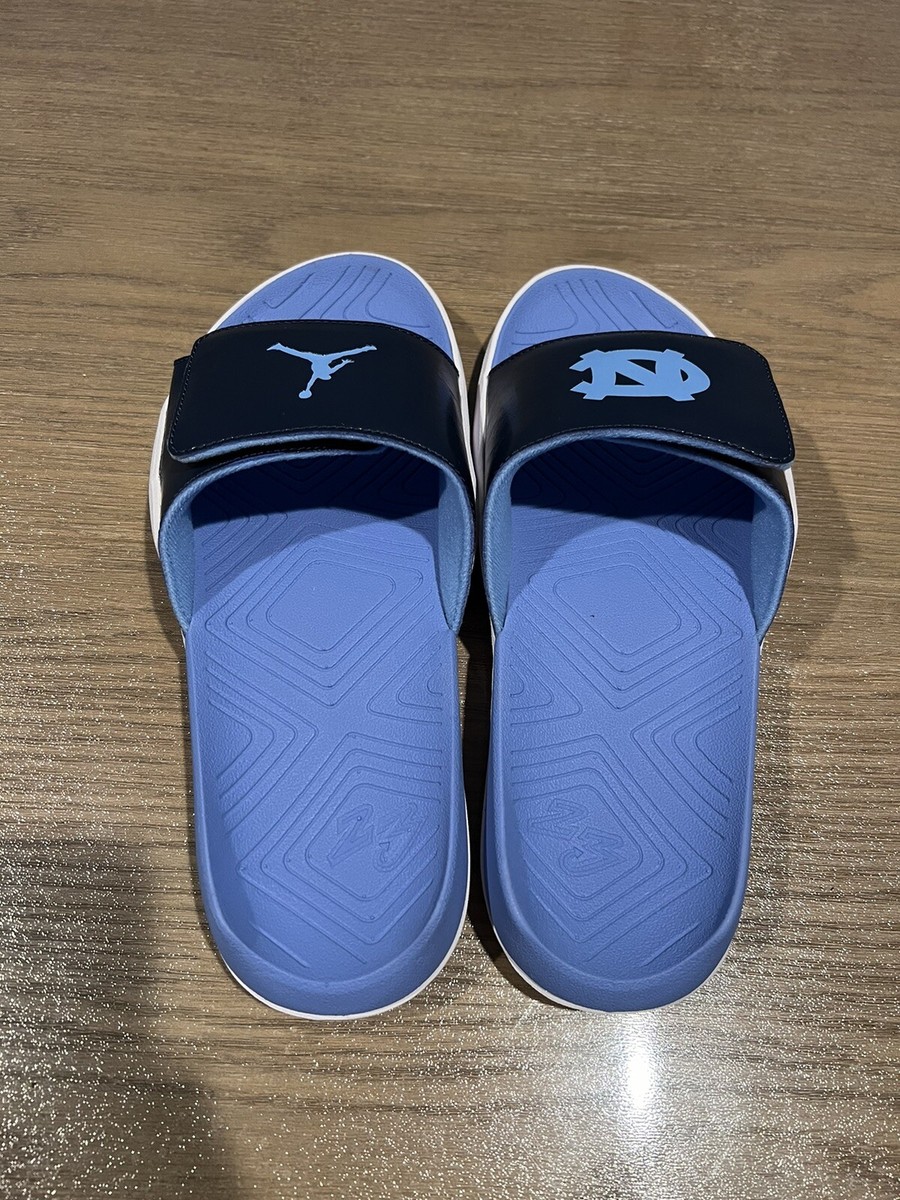 Brand New Jordan Hydro 7 V2 UNC North Carolina Slippers Size 13