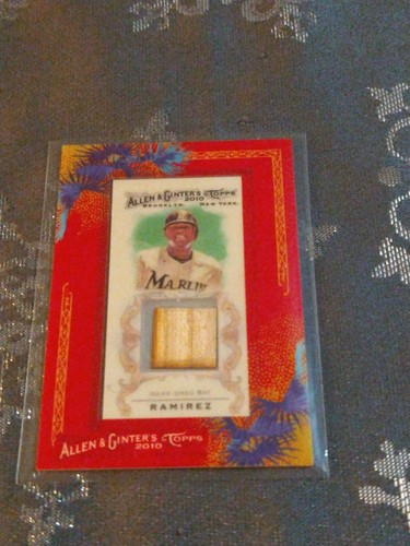 (2010) Topps Allen & Ginters* "HANLEY RAMIREZ" *Marlins* Mini Bat Card* RARE! 🔥 - Picture 1 of 9