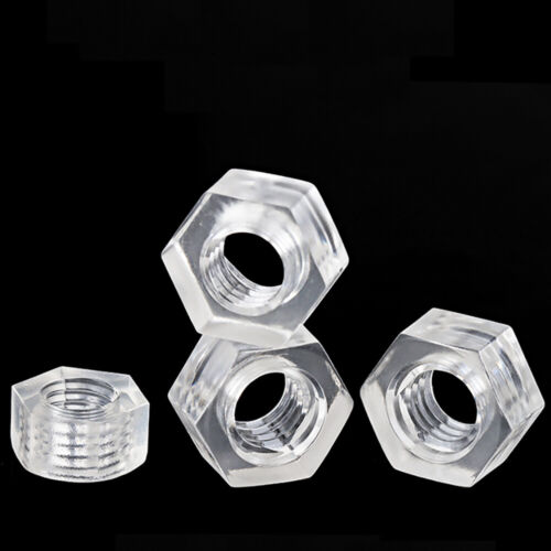 M3 M4 M5 M6 Clear Plastic Nylon Pan Head Bolts Transparent Nuts Round Screws PC - Picture 8 of 17
