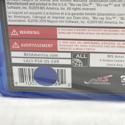 Lapis X Labyrinth - PlayStation 4 PS4 BRAND NEW SEALED RARE - Picture 3 of 7