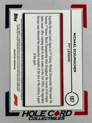 MICHAEL SCHUMACHER 2024 Topps Chrome Formula 1 F1 #187 Green Red