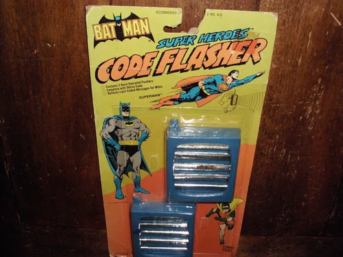 VINTAGE SUPERMAN RARE SUPER HERO FLASHER BATMAN ROBIN RARE SUPER FRIEND MOC 1978