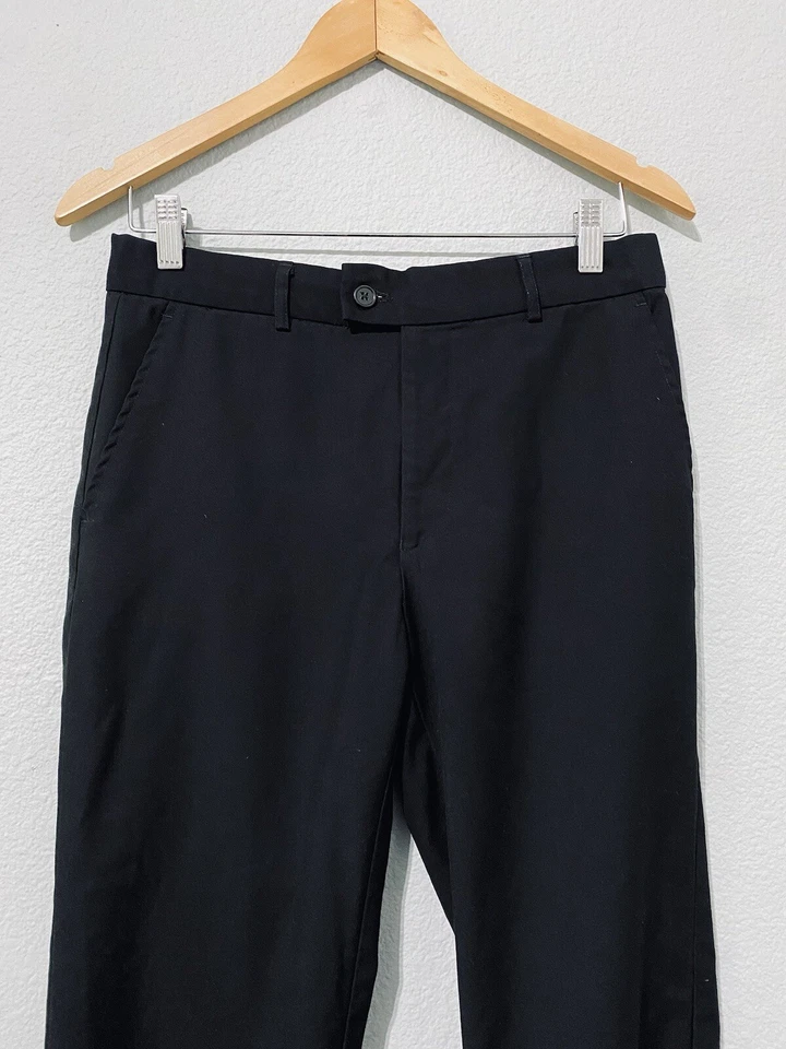 Magen Niños Niño Grande Negro Formal Informal Fiesta Traje Recto Pantalones Talla 16 Foto 3 de 4