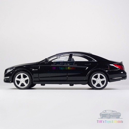 1:36 Mercedes CLS 63 AMG Model Car Diecast Toy Vehicle Collection Kid Gift Black - Foto 8 di 12