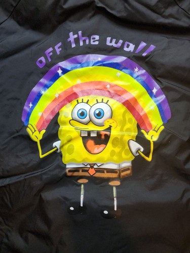 Vans x SpongeBob Torrey Jacket Men's Black White Yellow Sportswear Outwear Top - Picture 3 of 6