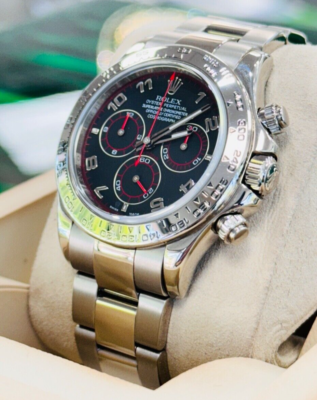 msk キウイつる Rolex Cosmograph Daytona Silver Dial 18K White Gold Oyster