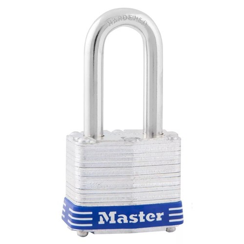 Master Lock Shackle 1 9/16" Key Padlock 3DLF tough under fire for Outdoor, Gate - Picture 2 of 3