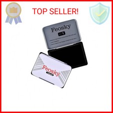 Feosky Ink Pads for Rubber Stamps Extra Large Size 5-1/2" by 3-4/5" inches Blac