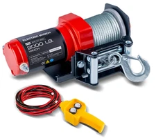 2000lb. ATV/UTV Electric Winch,with Roller Fairlead, Mount Plate