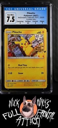 2021 McDonald's Collection #25/25 Pikachu CGC 7.5