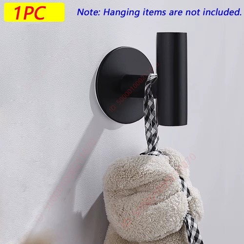 1/2 Bathroom Towel Robe Coat Hook Stainless Steel Wall Mounted Hooks Door Hanger - Picture 9 of 12