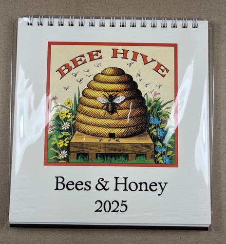 Cavallini & Co. Bienen & Honig 2025 Staffelei Schreibtischkalender, 6,5"x6,5" - Bild 5 von 5