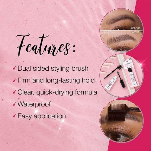3 PACK - Ardell Brow Glue Instant Lamination Lift + Styling Tool 0.35 oz Clear - Picture 8 of 9