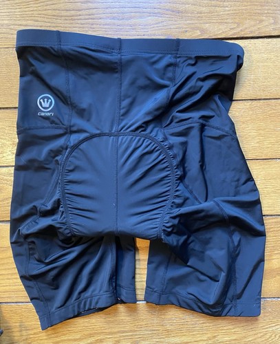 Canari Cycling Gel Shorts Men XL Black Nylon Spandex Blend Padded - Picture 6 of 14