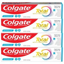 Colgate Total Active Prevention Whitening Gel Toothpaste with Fluoride, Bulk wit