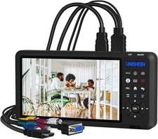 Video Recorder 1080P 60FPS USB2.0 with 7" Screen, DVI/HDMI/CVBS/VGA/YPBPR Cap...