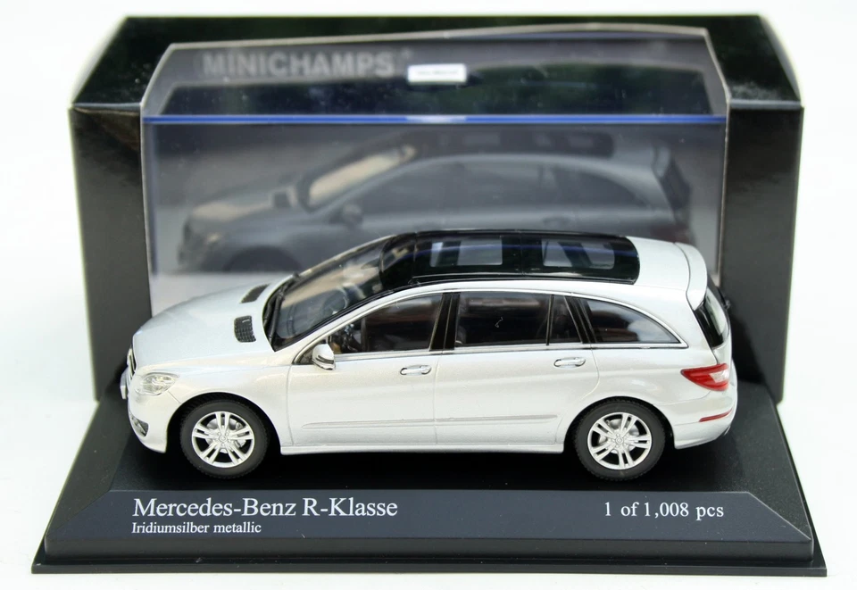 Mercedes Clase R W251 año 2010-2013, Iridio Plata Metálico, MINICHAMPS M 1:43 Foto 4 de 4