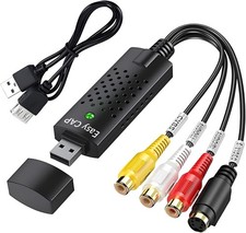 Digital Capture Card USB 2.0 Audio Video VHS to DVD VCR PC HDD Converter Adapter