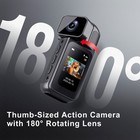 Body Worn Camera Portable POV Recording 64GB 2.7K 180° Rotatable Magnetic Ha NEW