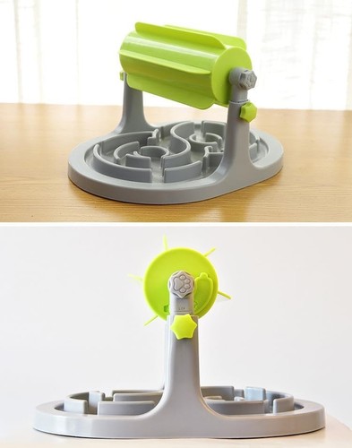 Interactive Dog & Cat Food Puzzle Toy - Slow Feeder Pet Bowl- Rolling Food Le... - Picture 3 of 7