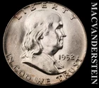 1952-D Franklin Half Dollar- FBL- Choice Gem Brilliant Unc++++ Luster #K597