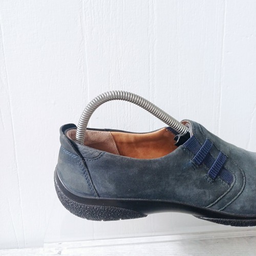 Hotter Comfort Concept Shoes Size 7.5 Blue Nubuck Suede Loafers Slip On Flat - Picture 4 of 14
