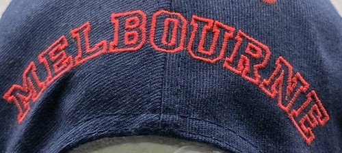 Vintage 90s Melbourne Demons AFL Trucker Hat Snapback Cap Austrailian Football - Picture 6 of 12