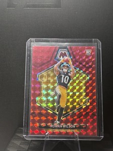 2024 Panini Mosaic - Rookies Roman Wilson #369 Red Mosaic Prizm (RC)
