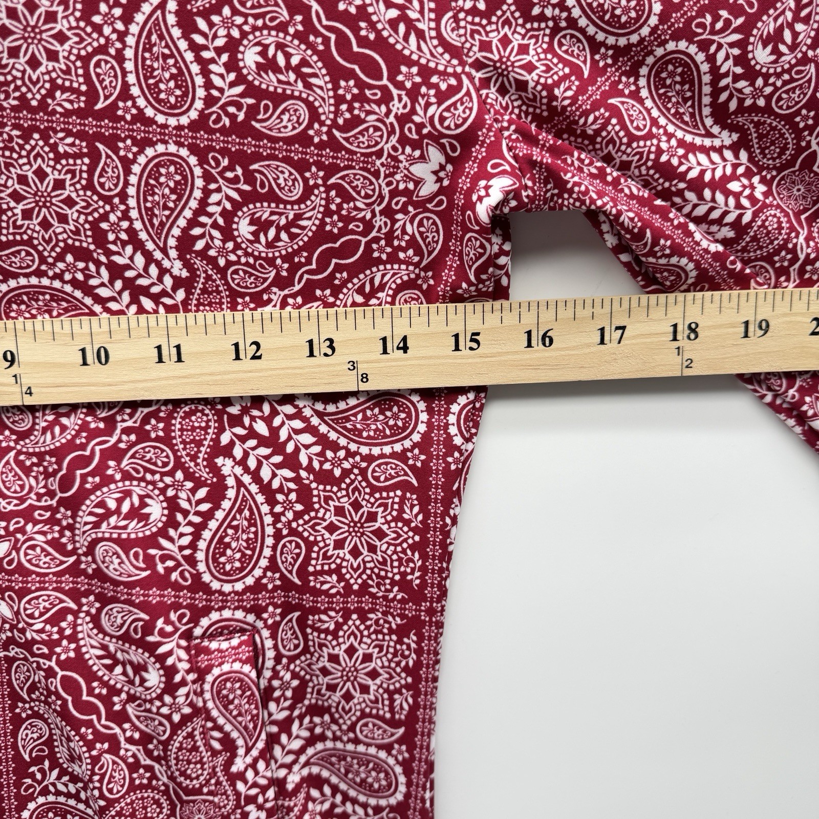 Rowlly NWT Cynthia Rowley Active Bandana Paisley Quarter Zip Jacket Top Maroon ...