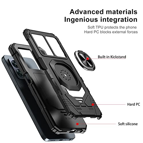 for Cricket Magic 2 5G Case/AT&T Propel 2 5G Case with Screen Protector,Dual - Picture 7 of 7