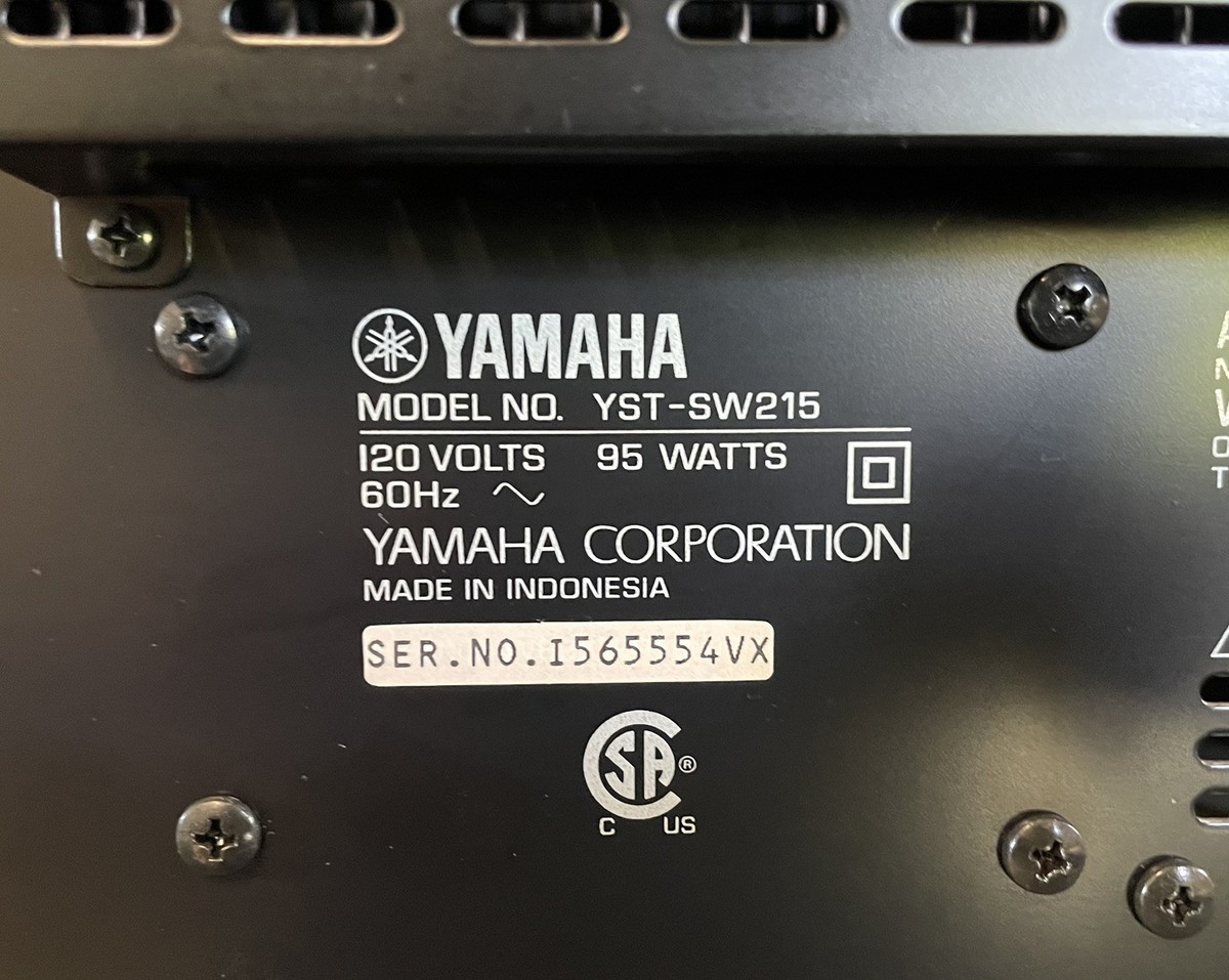 Yamaha YST-SW215 Powered Subwoofer for sale online | eBay