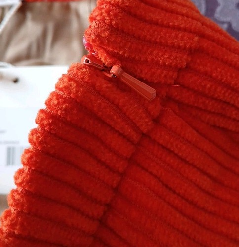 New GANT Ladies Smart Pumpkin Orange Corduroy Mod 60's Style Lined Mini Skirt 16 - Picture 12 of 20