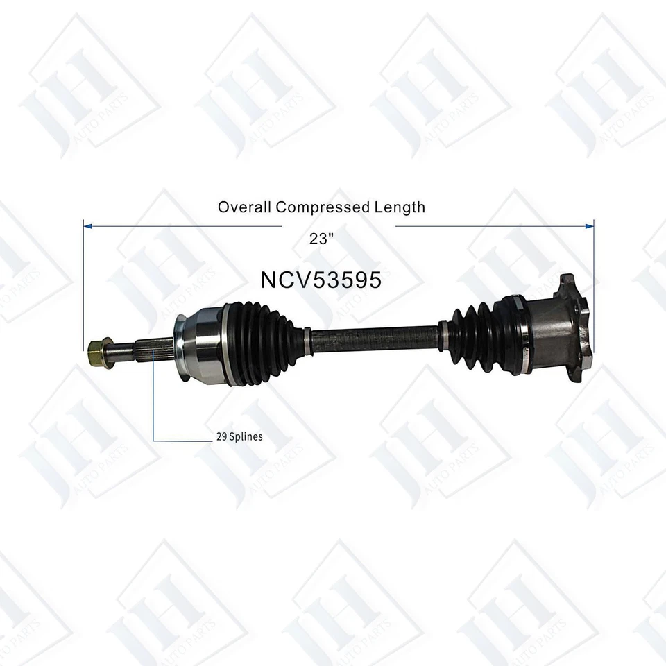 Eje CV delantero izquierdo derecho OE para Nissan Titan Armada 2004-2015 5,6 L 4x4 Foto 2 de 4
