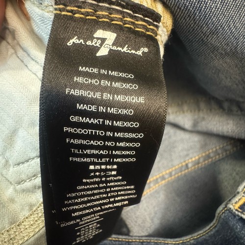 Jeans DOJO nuovi 7 per tutta l'umanità taglia:29 ricamati 7 svasati invecchiati - Foto 13 di 17