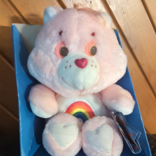 Vintage 1984 13” Kenner Pink Care Bear Cheer Bear with Tag/box - Picture 6 of 8