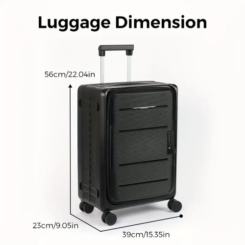 Bubuie 20" Foldable Carry On Cabin Luggage (56 x 39 x 23 cm) 38L - Picture 9 of 10
