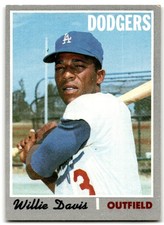 1970 Topps Baseball Willie Davis Los Angeles Dodgers #390