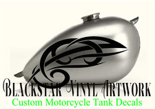 MOTORCYCLE CHOP CHOPPER BOBBER TANK DECALS GRAPHICS 28CM SUPPLIED AS A PAIR