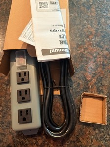 Tripp Lite Waber 3 Outlet Industrial Power Strip 9 Cord Metal 3SP9