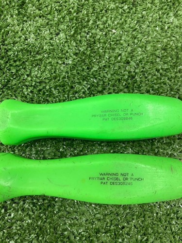 Snap-on Green 2 piece Hard Handle Flat Phillips Screwdriver Set SDDP63 SDD6 - Picture 4 of 5