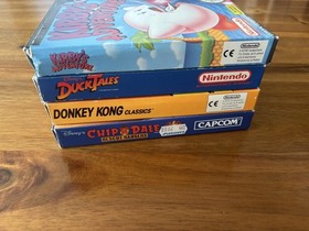 Nintendo NES Konvolut &ndash; Chip &rsquo;n Dale + Donkey Kong Classic + DuckTales + Kirby&lsquo;s
