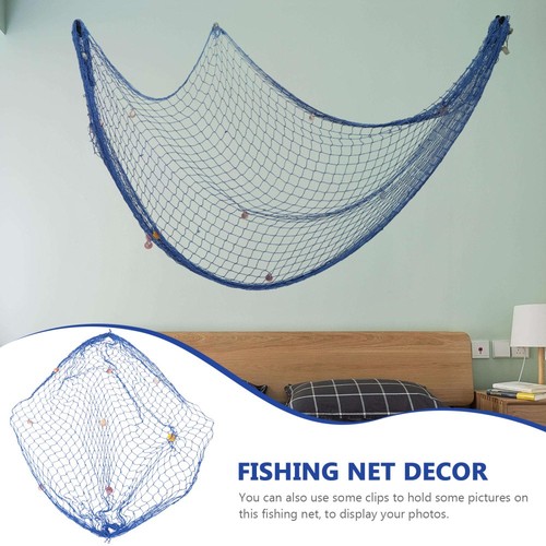 Mediterranean Style Decorative Fishing Net Ornaments Nautical Netting - Picture 11 of 12